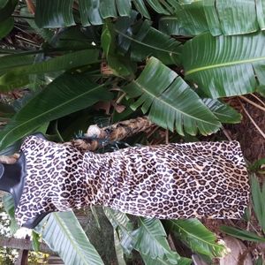 Cache Leopard print ruched dress